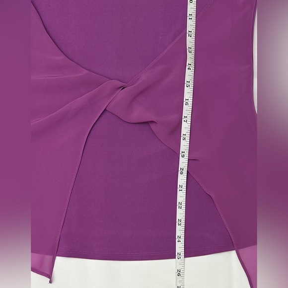 Joseph Ribkoff Magenta Twist Front Tank Top - Picture 4 of 7